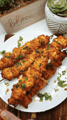 Double butter chicken skewers for cheat days