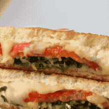 Горячий сэндвич со сладким перцем и сыром